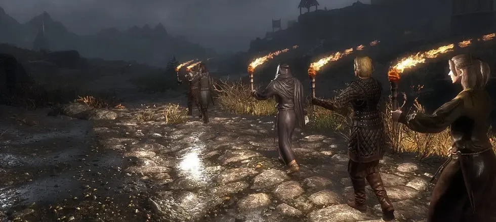 Для Skyrim вышел мод Particle Wind — он усиливает влияние ветра на окружение