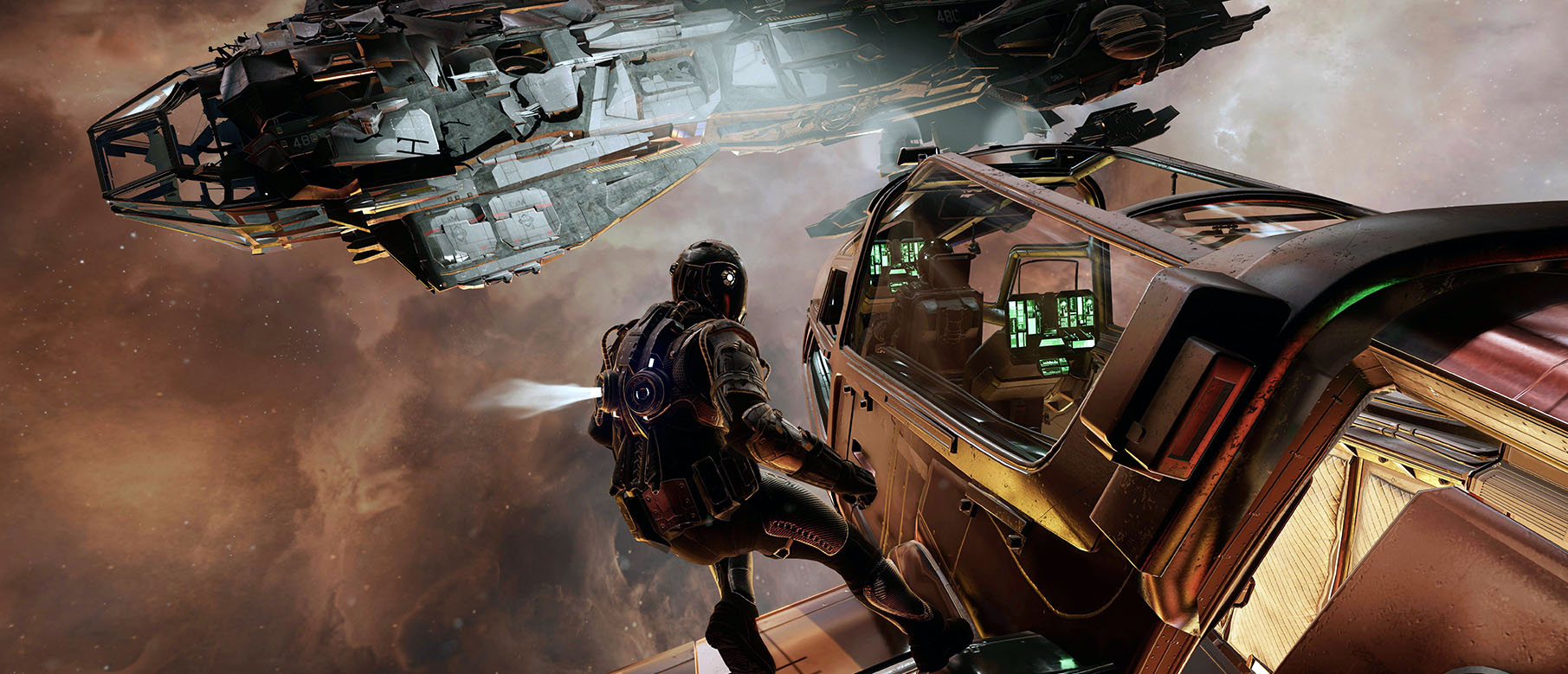 Анимация в открытом космосе в Star Citizen