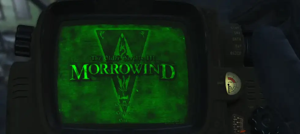 Моддер запустил TES III: Morrowind на экране Pip-Boy в Fallout 4