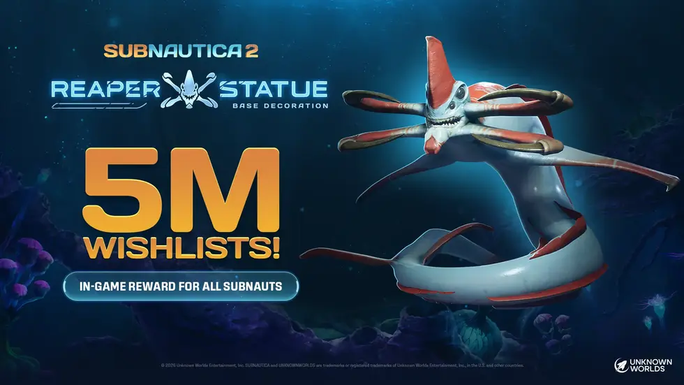 Subnautica 2 набрала 5 миллионов вишлистов в Steam — все игроки получат подарок на старте