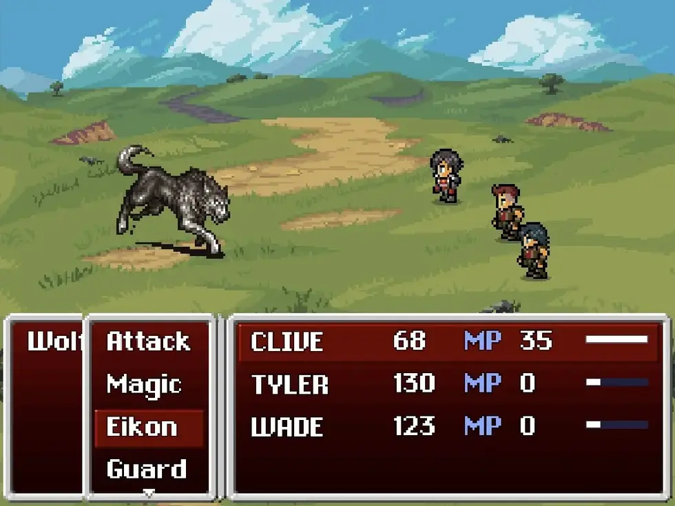 Фанат воссоздал демо Final Fantasy 16 в стиле SNES с пошаговыми боями