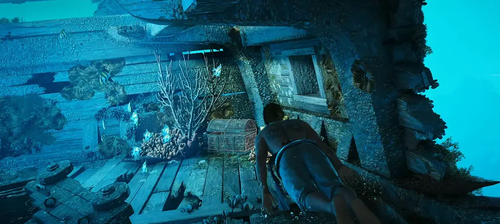 Подводный геймплей Assassin's Creed Black Flag Resynced — есть затопленные корабли, кораллы и акулы