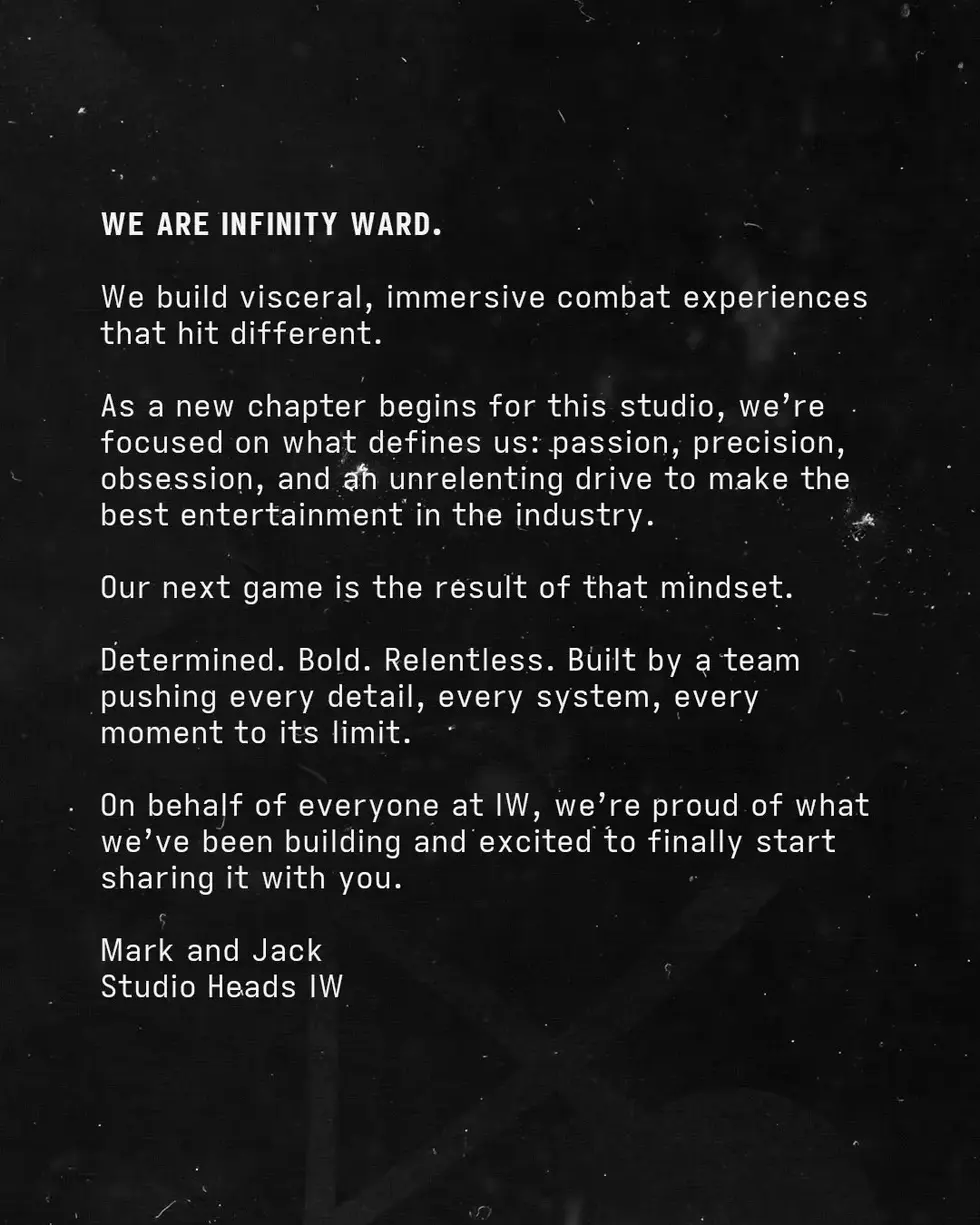 В Infinity Ward прошла смена руководства — в разработке «образцовая» Modern Warfare