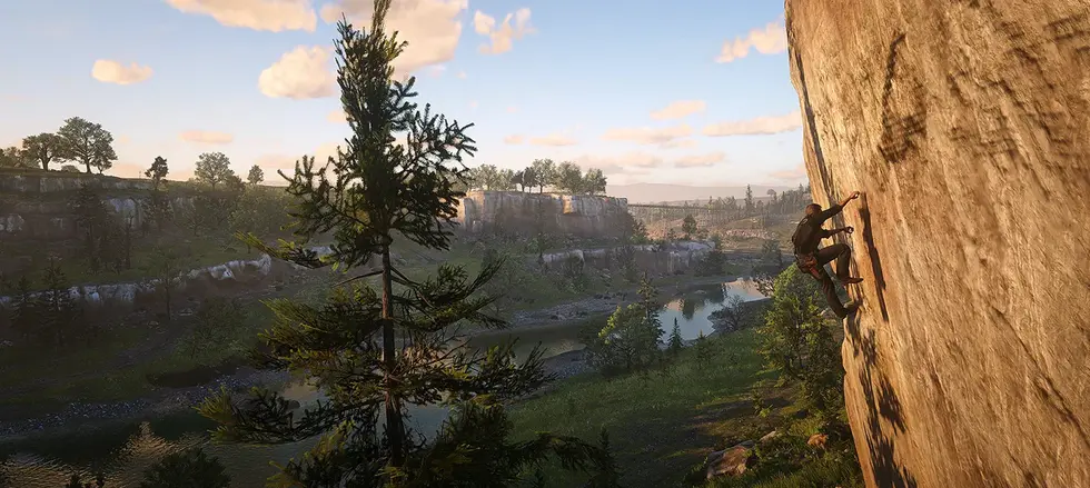 Мод для Red Dead Redemption 2 добавляет систему лазания из Breath of the Wild