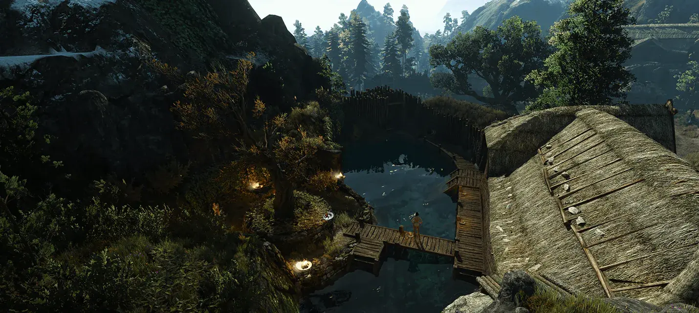 Разрушенную деревню Лофотен в The Witcher 3 полностью восстановили после финала