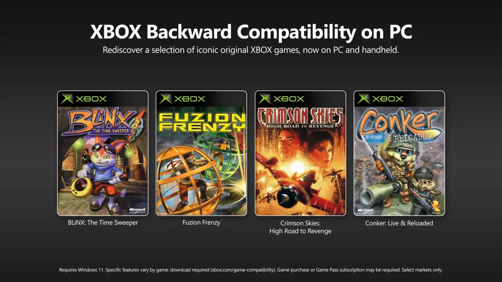 Четыре культовые игры оригинального Xbox: Blinx, Fuzion Frenzy, Crimson Skies и Conker доступны на ПК