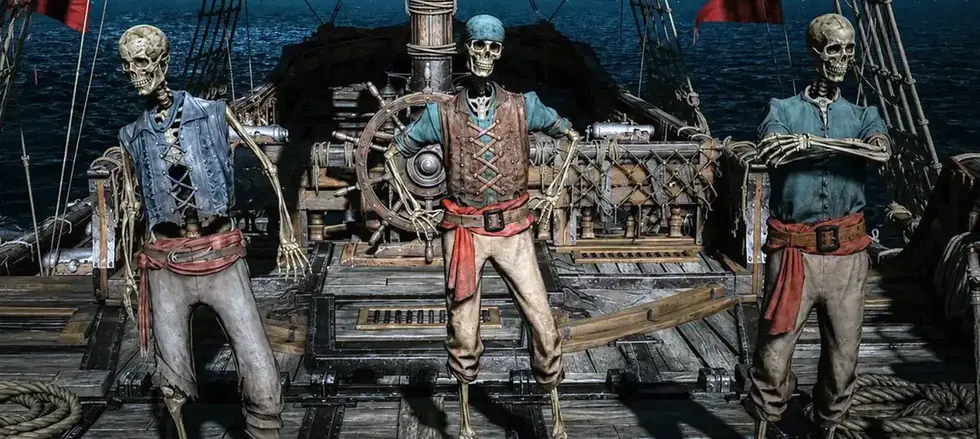 Как в ремейке Assassin’s Creed Black Flag превратить команду корабля в скелетов