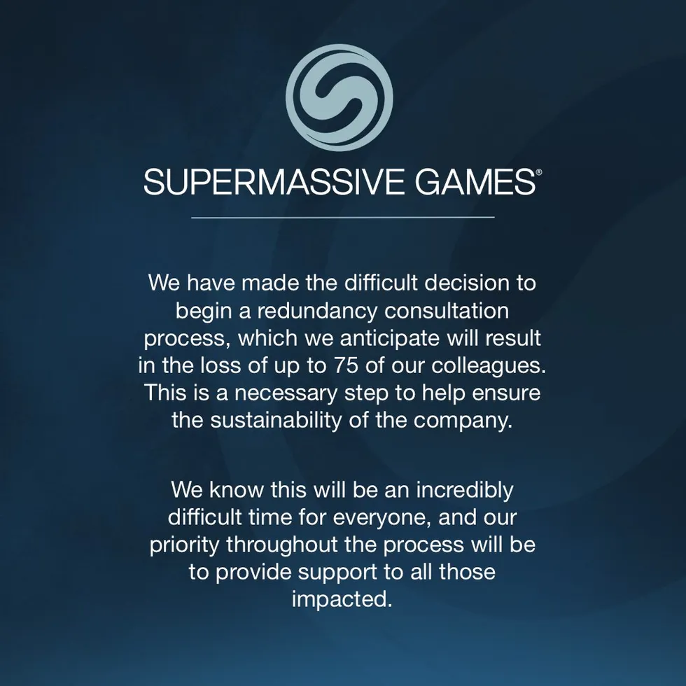 Supermassive Games объявляет о сокращении до 75 сотрудников ради устойчивости студии