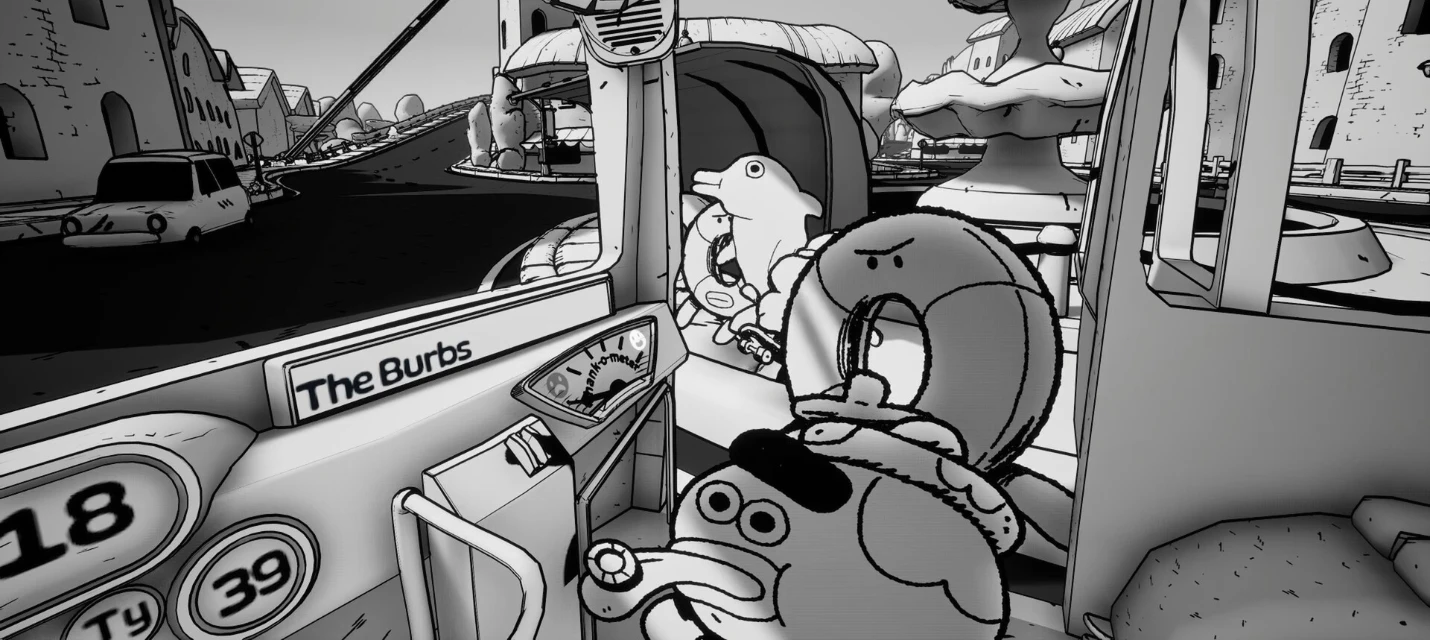 Double Fine анонсировала комедийный симулятор водителя автобуса Thank You Bus Driver