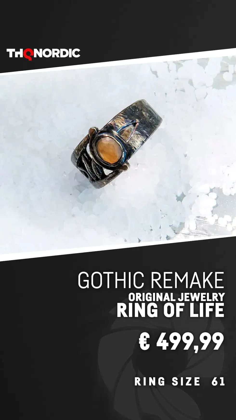 Ювелирное Кольцо жизни по мотивам игры Gothic Remake от THQ Nordic