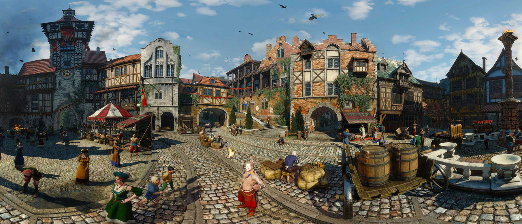 Панорамные скриншоты The Witcher 3:Wild Hunt