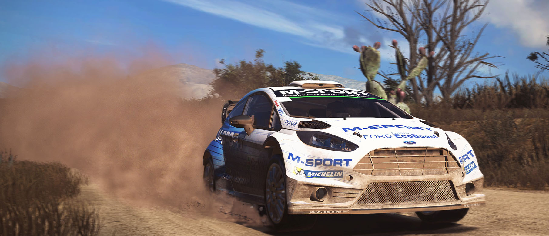 Демонстрация динамических эффектов грязи в WRC 5