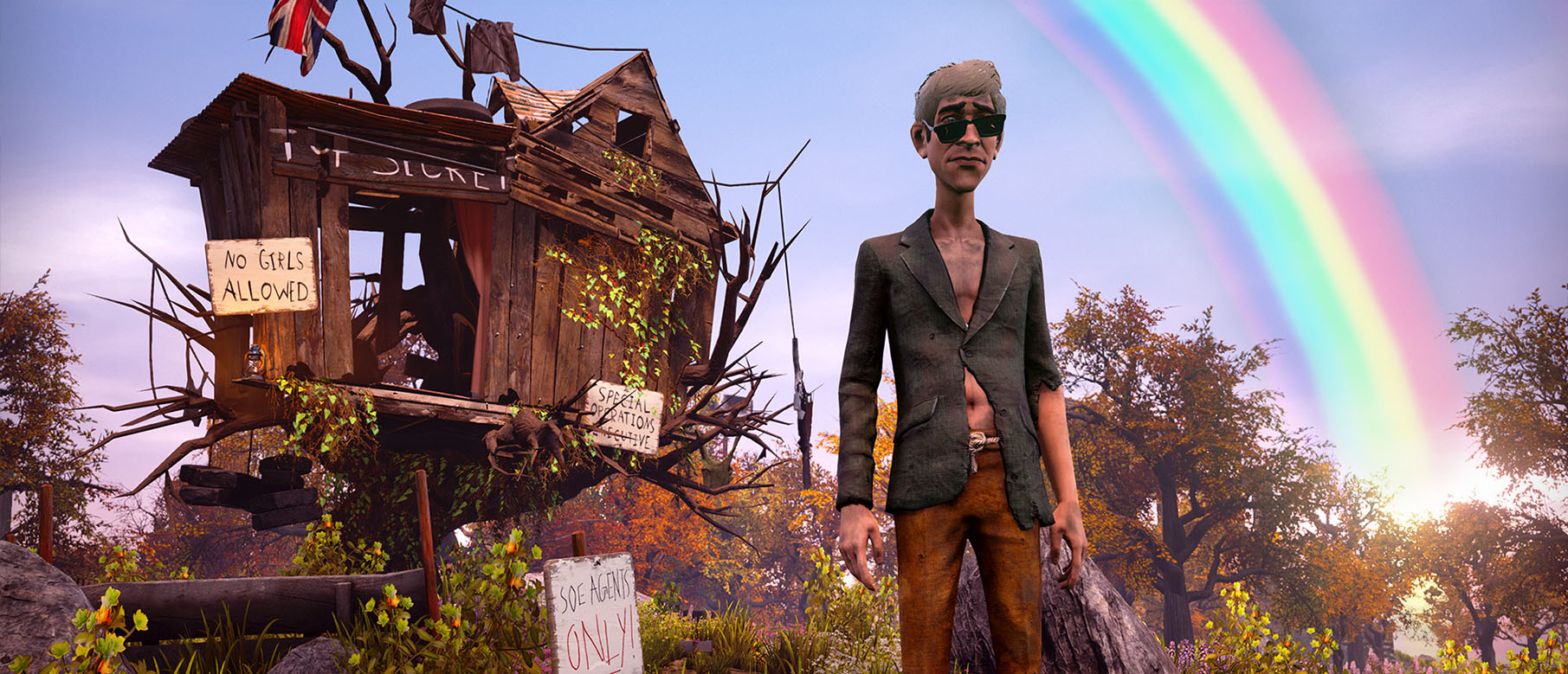 17 минут геймплея утопической We Happy Few
