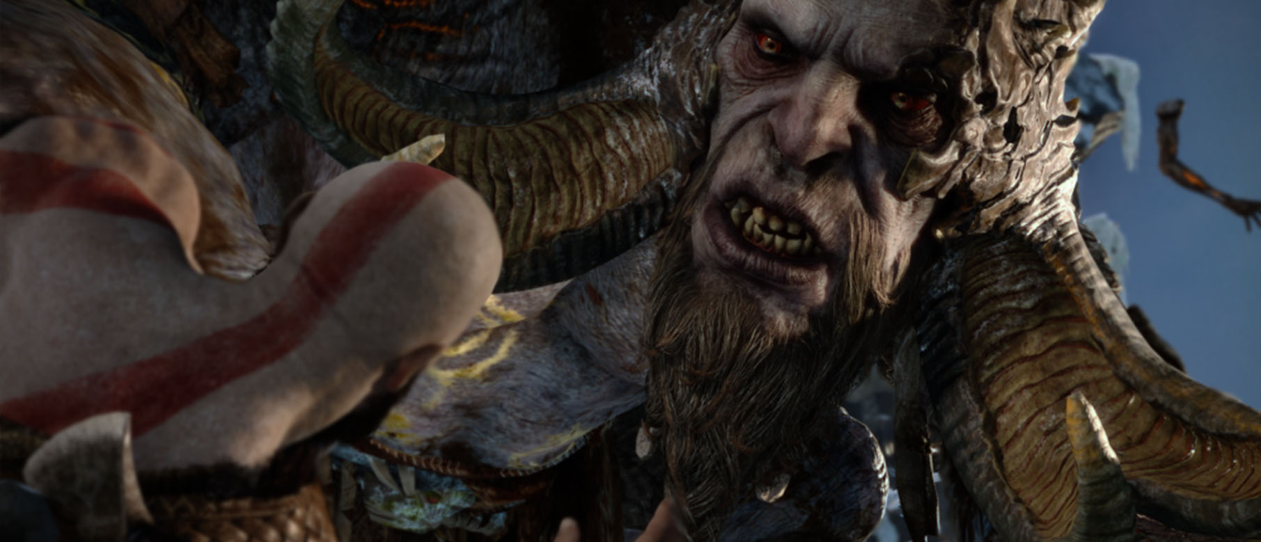 Несколько рендеров Кратоса и его сына из God Of War