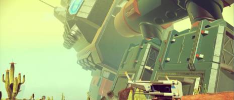 Кто-то сумел посадить фрегат на планету в No Man's Sky