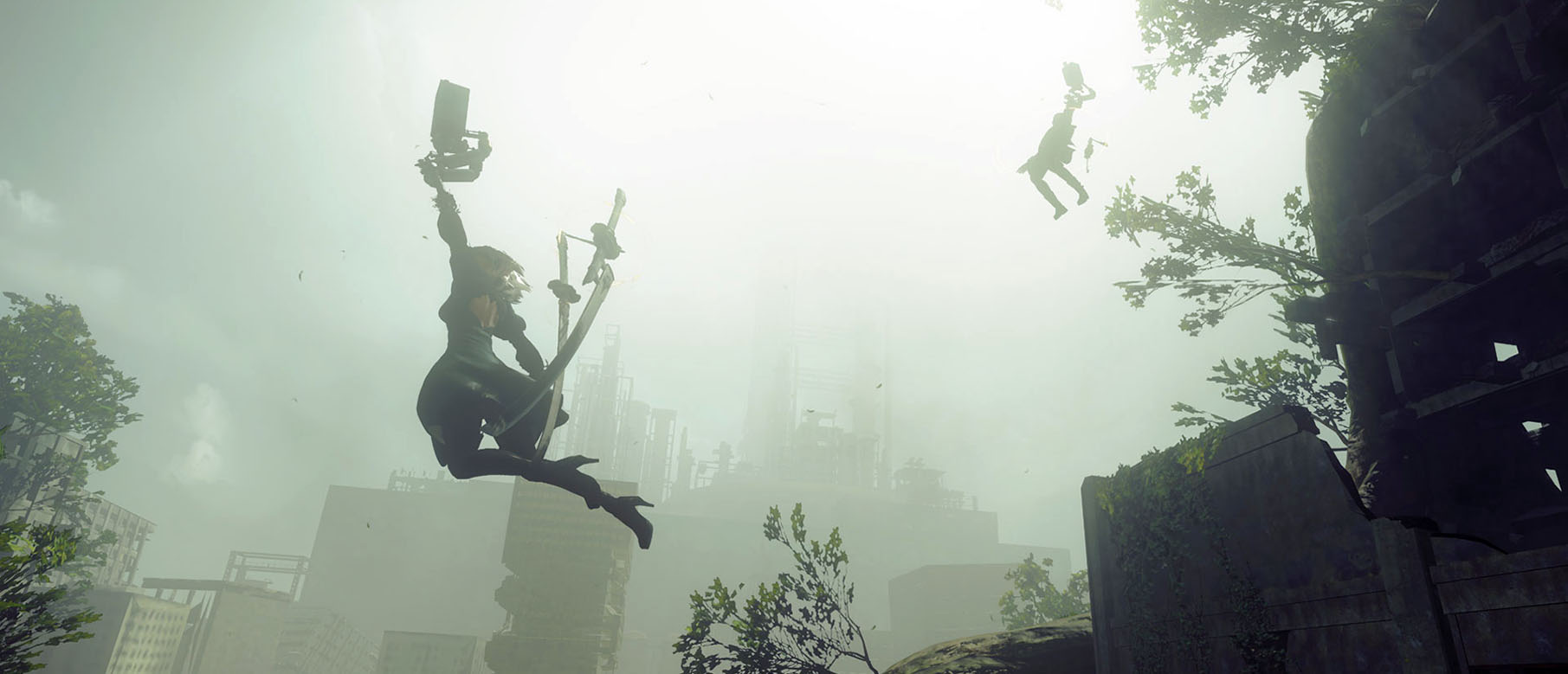 Около 30 минут нового геймплея Nier: Automata и система «смерти»