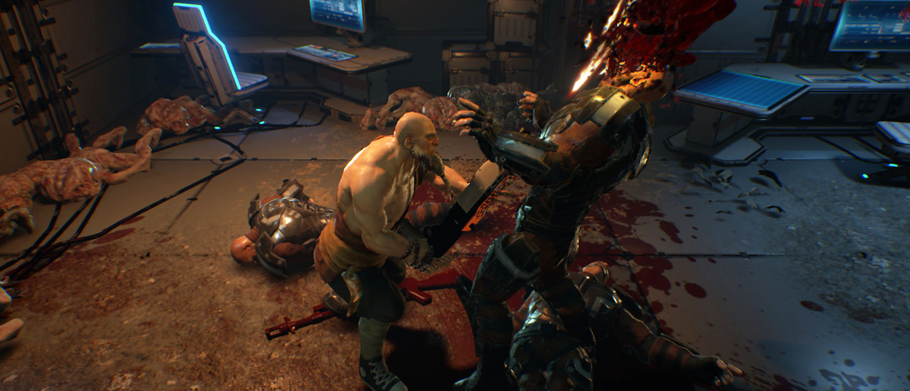 Новый трейлер Redeemer, экшен в стиле God of War и Hotline Miami