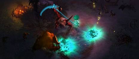 Некромант и Кровавый голем из Diablo III в действии