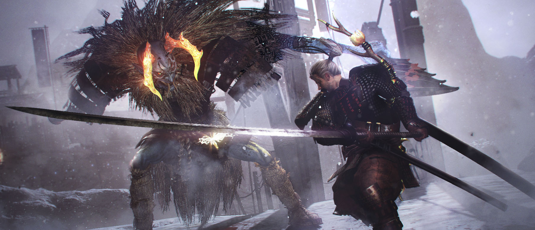 Парочка скриншотов первого сюжетного DLC для Nioh