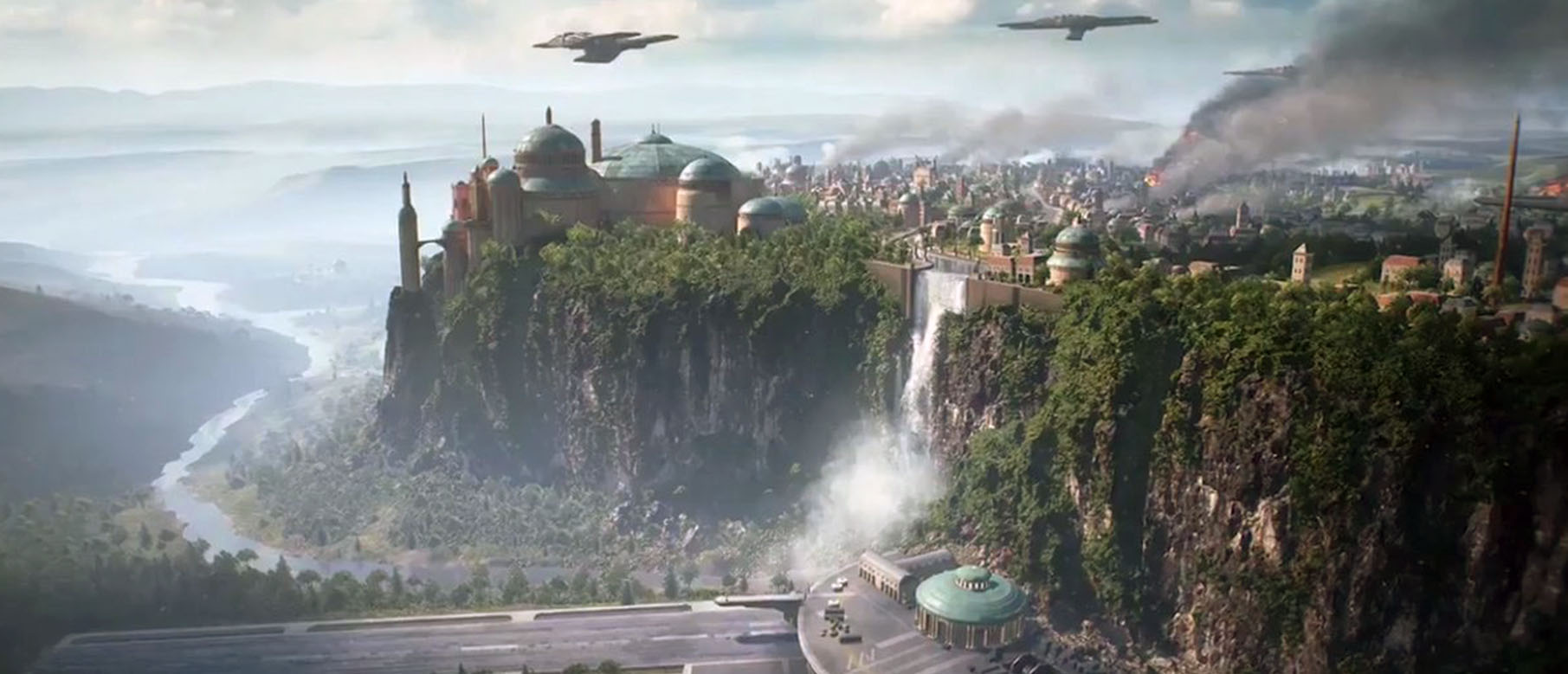 Первое изображение планеты Набу из Star Wars: Battlefront II